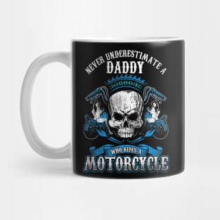 Daddy Dad Biker Skull Fathers Day Mug